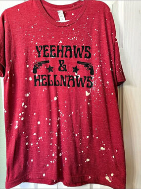 Red Graphic Tee Size Large